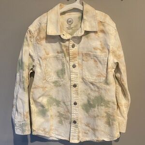 Tie-Dye Boys Button-Up Shirt Jacket sz 8